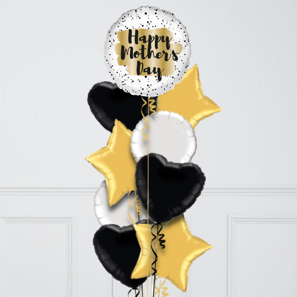 Gold Happy Mother's Day Foil Balloon Bouquet – Balloon Factory UAE