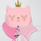 pink cat princess foil balloons delivery