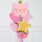  pink cat princess foil balloons delivery  Edit alt text