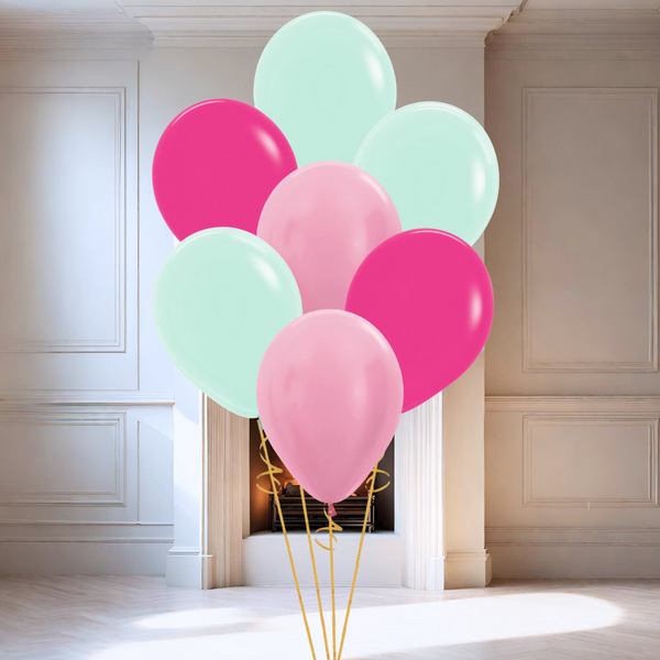 Pink Mint Party Helium Latex