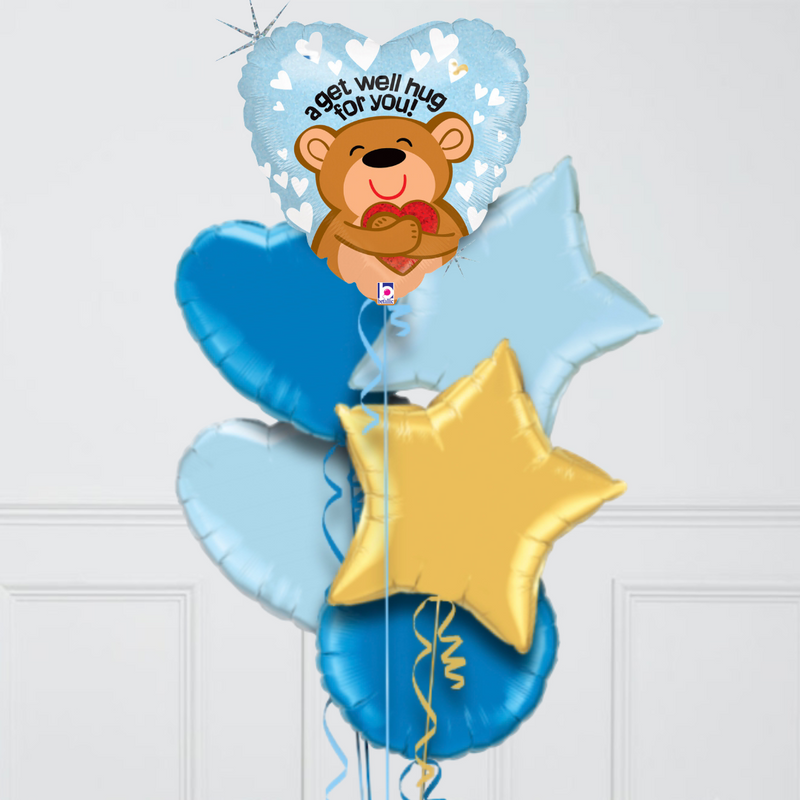 Get Well Hug For You Foil Balloon Bouquet