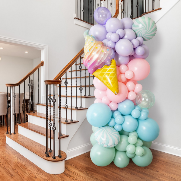 Ice-Cream Ready-Made Inflated Balloon Column