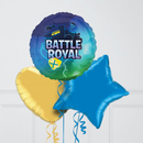 Battle Royal Gaming Birthday Inflated Foil Balloon Bunch