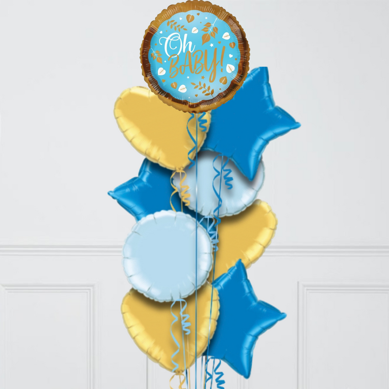 Oh Baby Boy Foil Balloon Bouquet