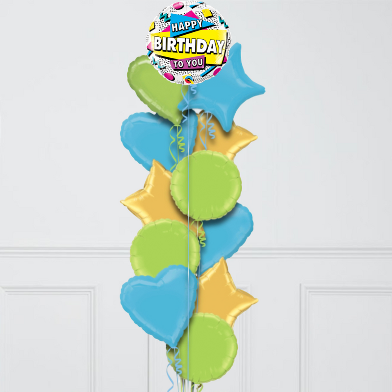 colourful banners happy birthday balloons delivery uae 
