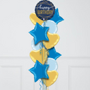 Navy Birthday Foil Balloon Bouquet