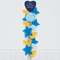 Heart Satin Blue Navy Personalised Balloon Bouquet