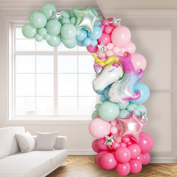 Unicorn Magic Asymmetric Balloon Arch