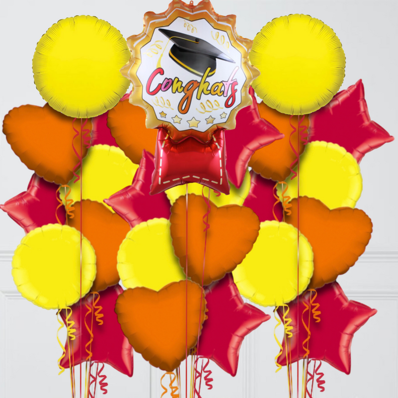 graduation congrats badge ribbon foil balloon 