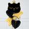 Black Cat Princess Supershape Foil Balloon Bouquet