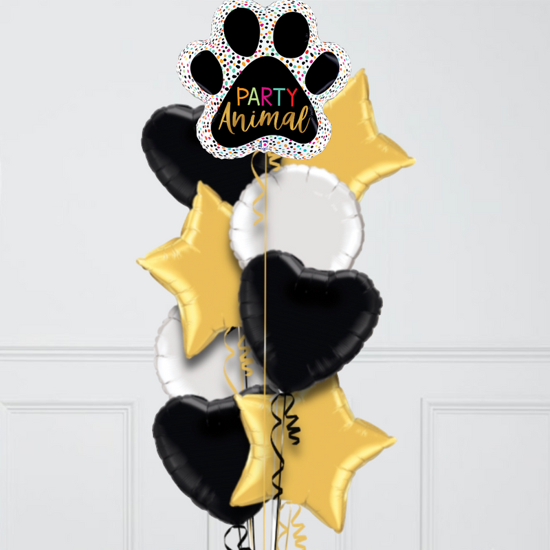 Party Animal Paw Foil Balloon Bouquet