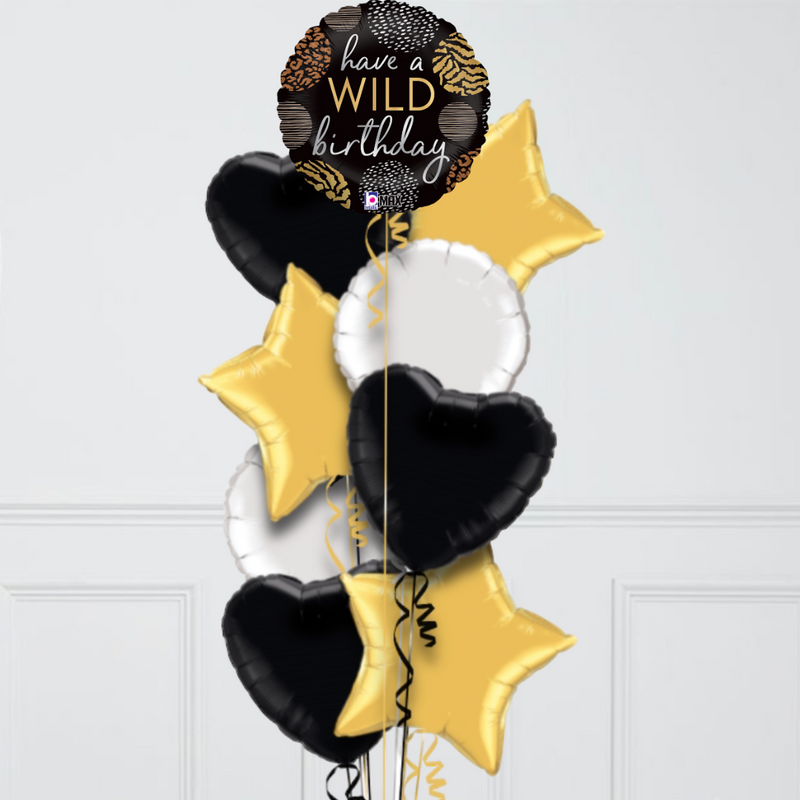 Wild Birthday Wishes Inflated Foil Balloons