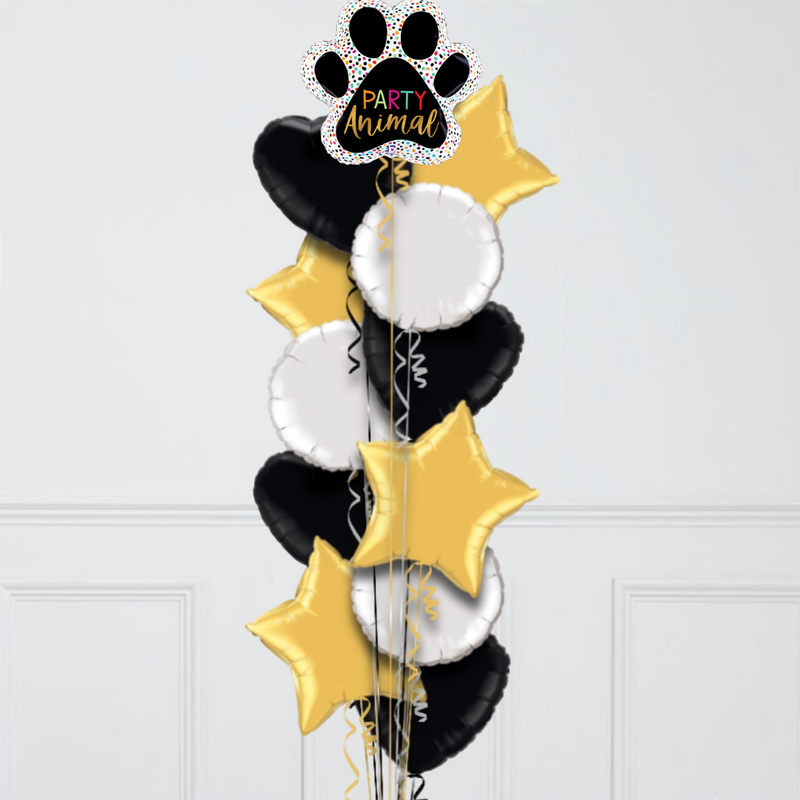 Party Animal Paw Foil Balloon Bouquet