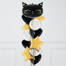 Black Cat Supershape Foil Balloon Bouquet