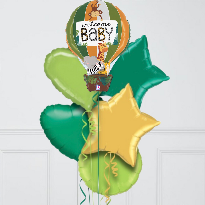 Sweet Safari New Baby Foil Balloon Bouquet