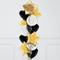 Star Platinum Gold & Black Personalised Balloon Bouquet