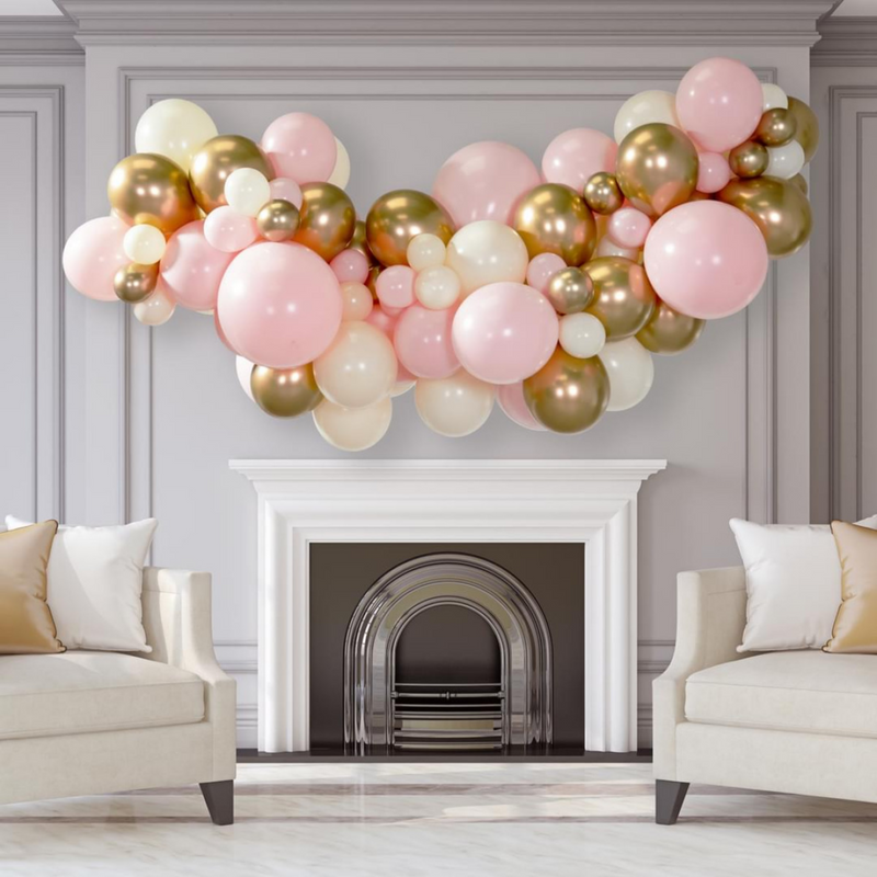 Baby Pink Inflated Balloon Garland