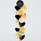 Round Black Personalised Balloon Bouquet