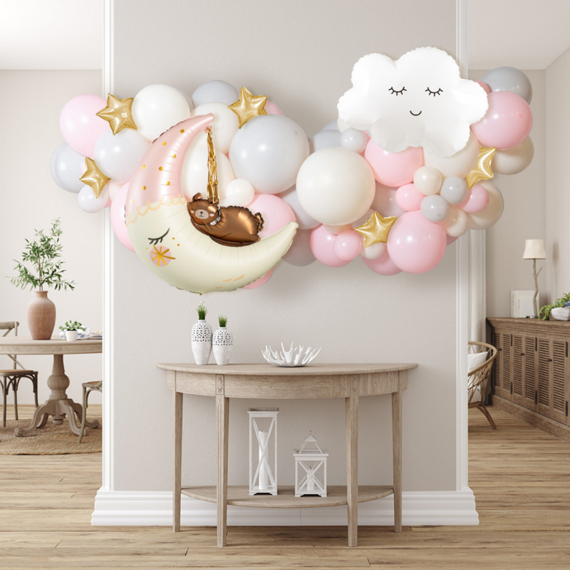Macaron Pink Baby Party Inflated Balloon Garland