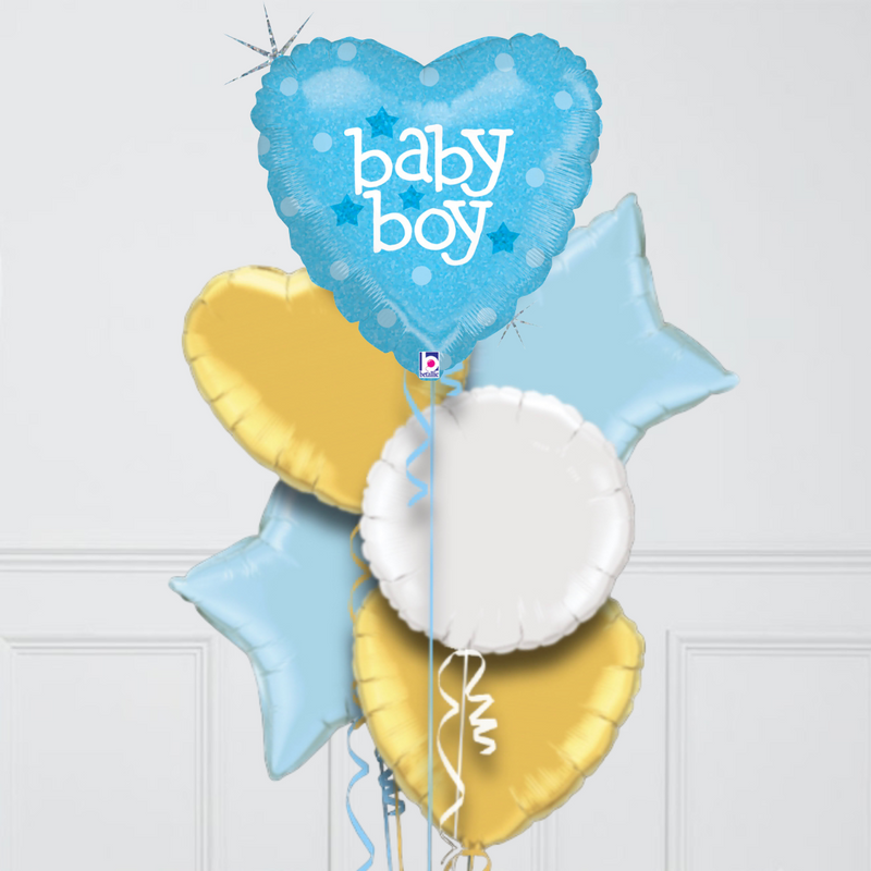 Baby Boy Foil Balloon Bouquet