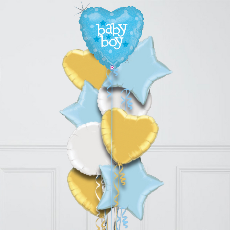 Baby Boy Foil Balloon Bouquet