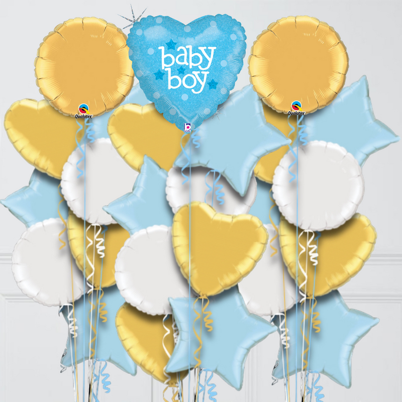 Baby Boy Foil Balloon Bouquet