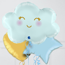 blue cloud welcome baby balloons delivery