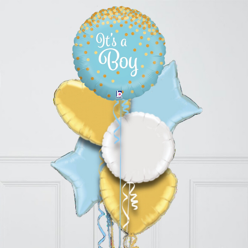 Holographic Balloon Glittering Baby Boy balloon