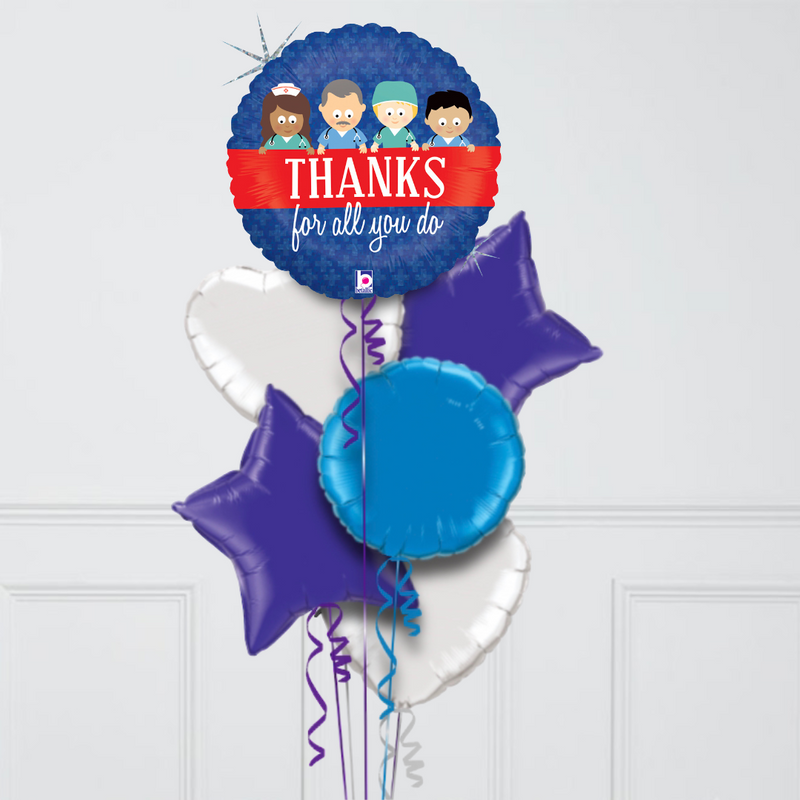 Thanks For All You Do Foil Balloon Bouquet