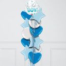birthday boy blue foil balloons Dubai delivery