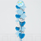 new baby boy blue balloons bouquet delivery