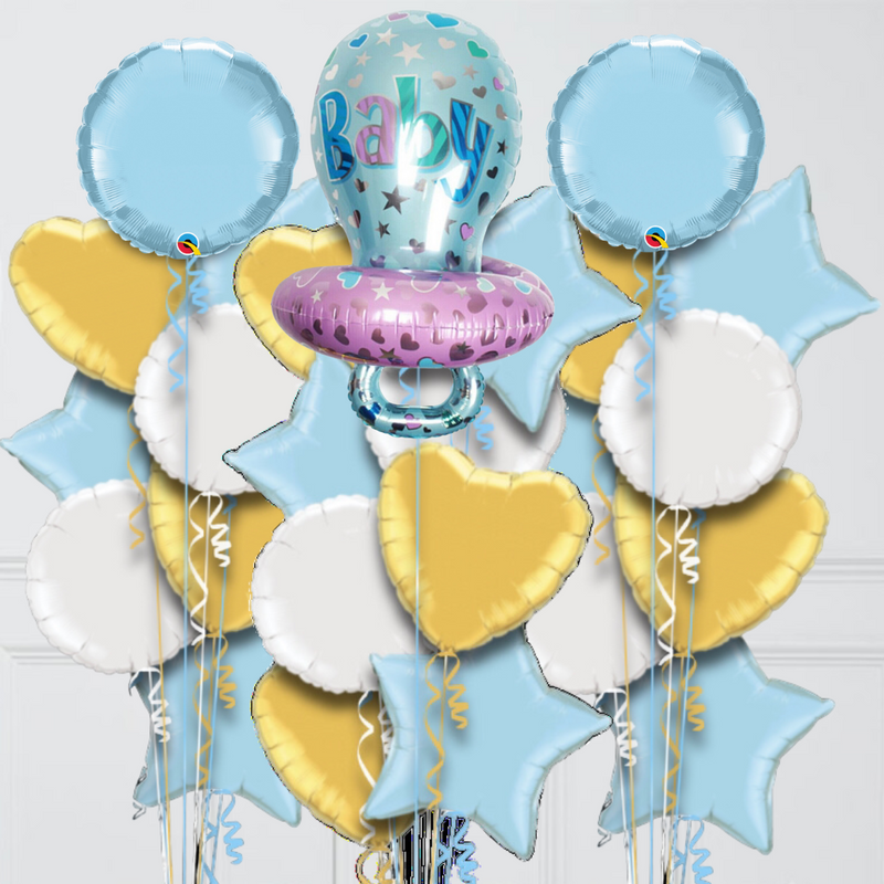 new baby boy pacifier balloons