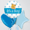 it's a boy blue teddy bear foil balloons delivery