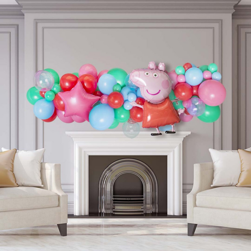 Peppa Pig Inflated Balloon Garland