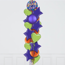 Good Luck Dots Foil Balloon Bouquet