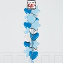 Love You Dad Foil Balloon Bouquet