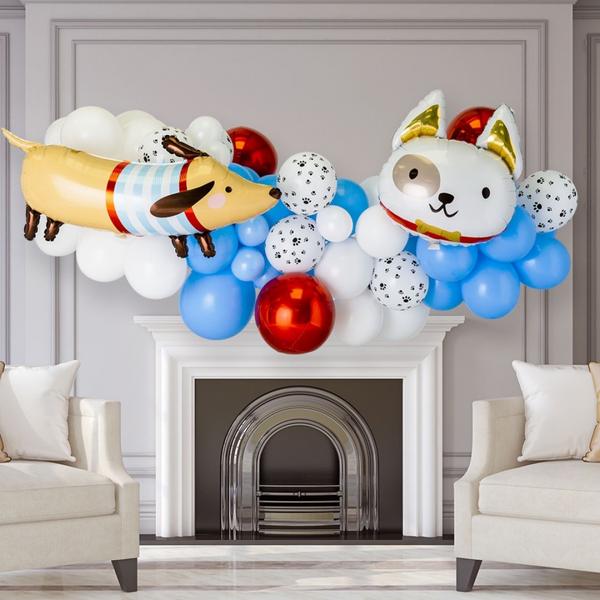 Puppy Party Inflated Balloon Garland