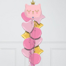 pink cat princess foil balloons delivery  Edit alt text