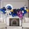 Space Party Foils Inflated Balloon Garland 2m