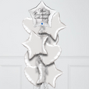 Star Silver Personalised Balloon Bouquet