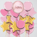 Blush Birthday Orb Balloon Bouquet