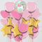 unicorn pink happy birthday foil balloons uae delivery