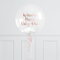 White Confetti Bubble Personalised Balloon