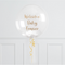 White Magic Confetti Bubble Personalised Balloon