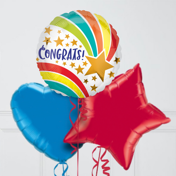 Colorful Congratulations Foil Balloon Bouquet