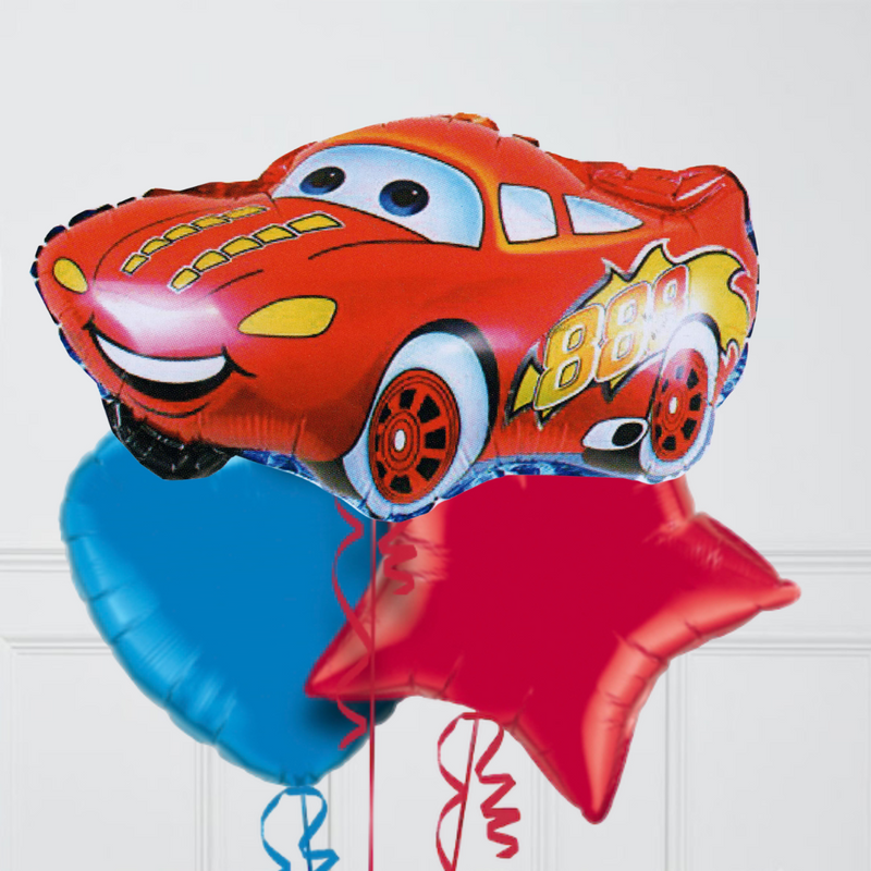 lightning McQueen red foil balloons