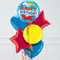 airplanes blue red yellow airplanes foil balloons