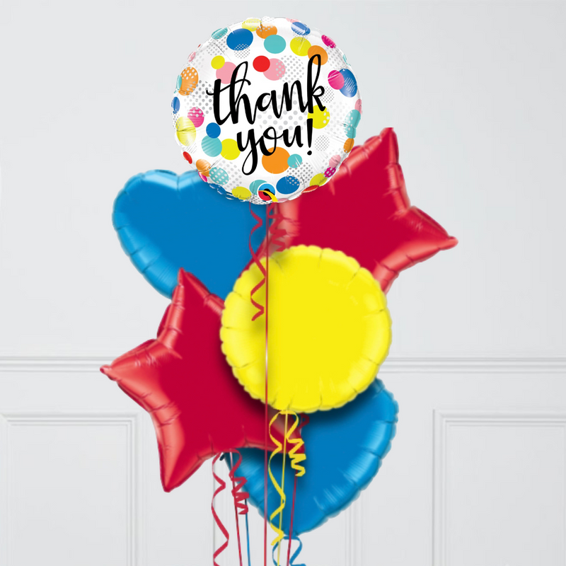 Thank You Dots Foil Balloon Bouquet
