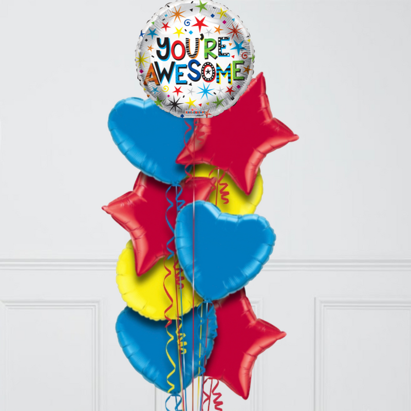 You Are Awesome Foil Balloon Bouquet