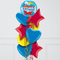airplanes blue red yellow airplanes foil balloons